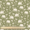 Printed Cotton NAMIBE Almond / Ecru